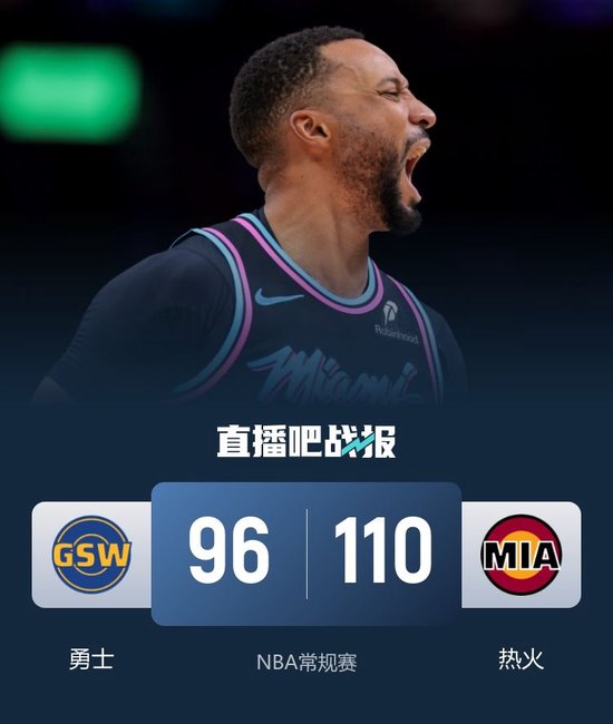 热火击退残阵勇士 鲍威尔25+6 阿德巴约复出20+7 波杰19中6