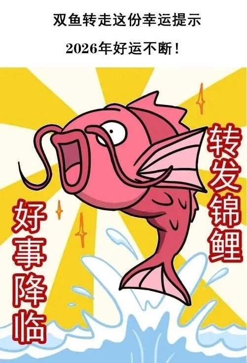 双鱼座称2026年将好运不断